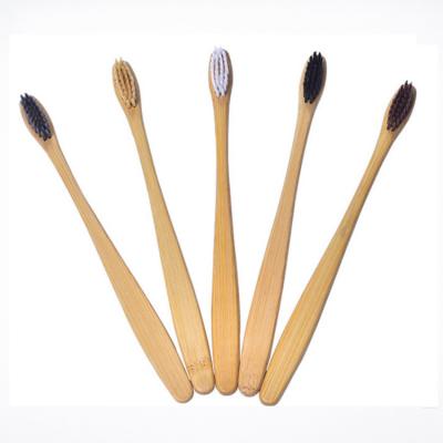 China Home Wholesale High Quality Biodegradable Bamboo Charcoal Toothbrush for sale