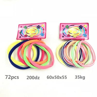 China Factory Wholesale Traceless 72pcs/bag 9cm Elastic Hair Accessories Cheap Seamless Ladies Hair Bands High Quality Hair Scrunchies for sale