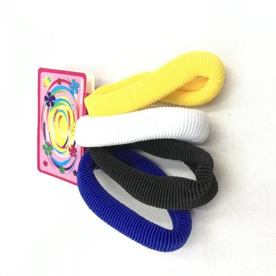 China Traceless 48 Pcs / Bag 9 Cm Polyester Elastic Hair Bands Multicolor Head Rope Hair Ties For Women for sale