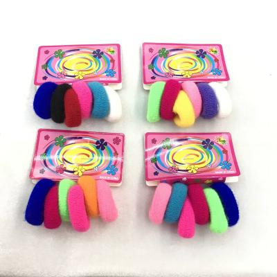 China Traceless 72pcs/bag 3cm Cotton Elastic Hair Bands Multi Colors Women and Girls Hair Accessories Hair Tie for sale