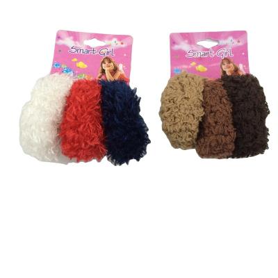 China Wholesale Traceless 36pcs/bag Colorful Bunny Ring Women Ponytail Hair Ties Lace Up Elastic Hair Bands for sale