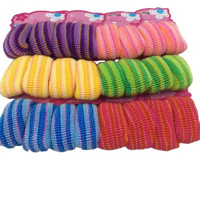 China Fashionable 24pcs/box Polyester Elastic Hair Band Polyest Hair Tie Hair Accessories For Women for sale