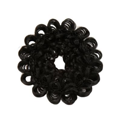 China Environmental Friendly Professional Black Hair Tie Hair Ball Manufacturer 12pcs/bag Elastic Hair Accessories For Women for sale