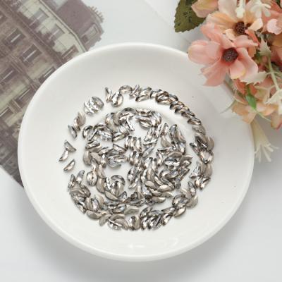 China Festival Holiday Finger Decoration 3.6X8MM 1000 Pieces/Bag Wholesale High Quality 3D Nail Art Crystal For Clothes Non Hot fix Rhinestone for sale