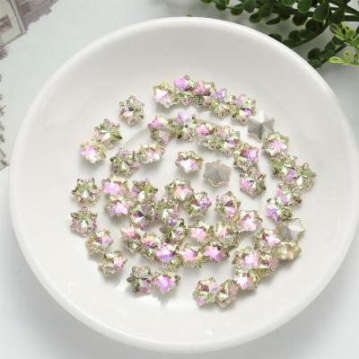 China 200 Pieces/bag Wholesale Festival Holiday Finger Decoration 10X10MM Fix Diamond Stone Snow Glass Rhinestone Crystal Flatback Rhinestones Not Hot for sale