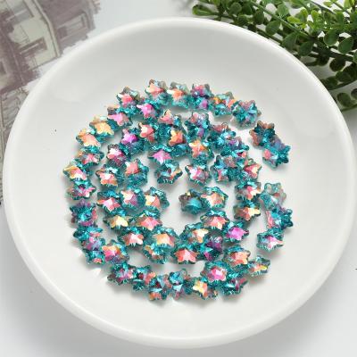 China Festival Holiday Finger Decoration 5X5MM 1000 Pieces/Bag Five Petal Blue Flower Handmade Nails Three-Dimensional Nail Art Rhinestone Small Flower Fingertip Disc for sale