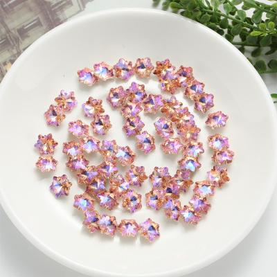 China Festival Holiday Finger Decoration 5X5MM 1000 Pieces/Bag Wholesale Glass Iron On Loose Nail Stones Crystal Flower Transfer Washable Back Rhinestone for sale