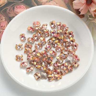 China Festival Holiday Finger Decoration 8X10MM 200 Pieces/Bag Multi Shape Kawaii Props Nail Glass Nail Art Rhinestones Decoration Art Charms Sweet Bear Lollipop for sale