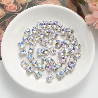 China Festival Holiday Finger Decoration 8X10MM Crystal Flatback Rhinestones Non Hotfix 200 Pieces/Bag Bling Rhinestones Glass Charms For Nail Diy Crafts for sale