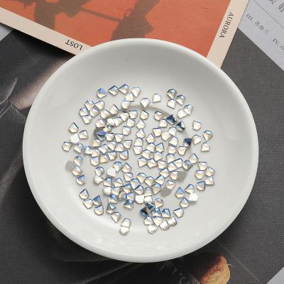 China Festival Holiday Finger Decoration 1440 Pieces Nail Gemstones Flat Back Glass/Bag No Hotfix Rhinestone Crystal Stone Diamond Shape 5X5MM 7X7MM for sale