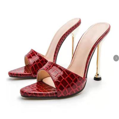 China Women's Cushioning Branded New Style Serpentine Women's High Heel Pointed Toe Snake Style Ladies Black White Red Color High Heel Shoes for sale