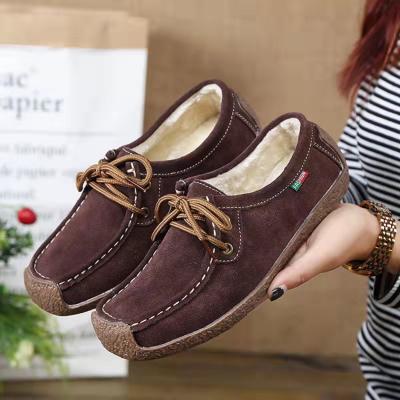 China Other Spring Autumn Women Genuine Leather Loafers Flats Moccasins Female Casual Ladies Shoes Black Shoes for sale