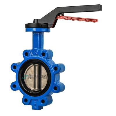 China General China Manufacturing Wafer Valvula Borboleta 4 Inch DN200 Worm Gearbox Lug Type Butterfly Valve for sale