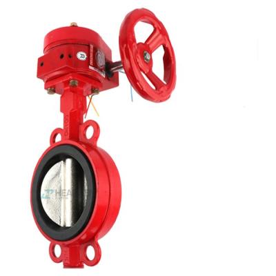 China General Listen Soft Sealing Wafer Type Hydrant Fire Fighting Signal Butterfly Valve For Fireman Systems for sale