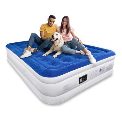 China Foldable Camping Air Mattress With Built-in Electric Bed Mattress Air Pressure Pump Custom Size Air Mattress for sale