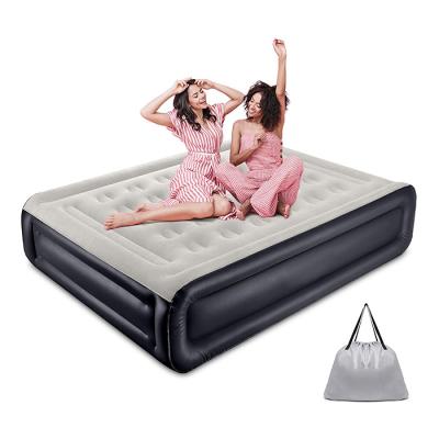 China New custom wholesale inflatable mattress foldable with built in electric pump inflatable mattress for sale