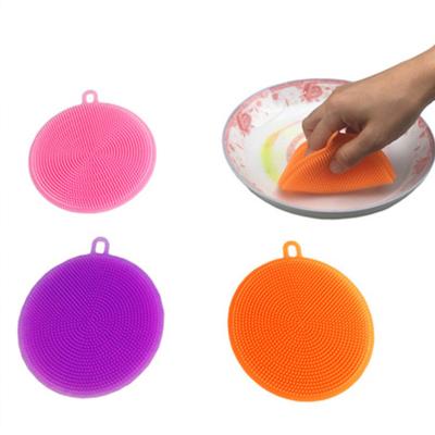 China Wholesale Hot Selling Viable Silicone Kitchen Cleaning Brush Dishwasher Sponges Magic Scrubber Household Sweeps Kitchen Accessory for sale