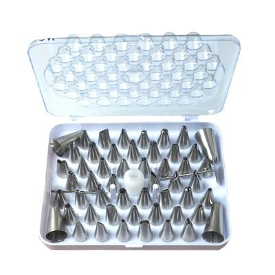 China Amazon Sustainable Hot Sale Korean 304 52 Stainless Steel Chef Decorating Mouth Set for sale