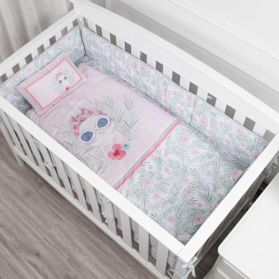 China Factory Wholesale Cartoon Viable Animal Pattern Design Rabbit Baby Beds 100% Cotton Baby Bedding Set For Crib for sale