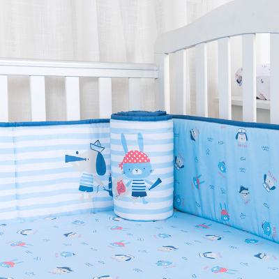 China 100% Baby Bumper Crib Captain Pirate Europe Cotton Cartoon Baby Bumper Pad for sale