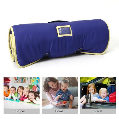 China Educational Toy Kids Toddler Nap Mat 3D Digital Printing Mats Wholesale Baby Nap Mat Sleeping With Pillow for sale