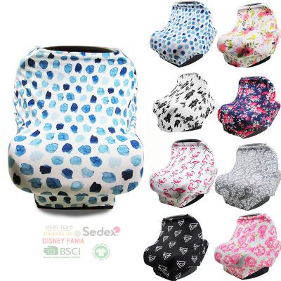 China Breathable Caring Comfortable Cover Baby Car Seat Canopy Stitch Theme Breast Cover For Breastfeeding for sale