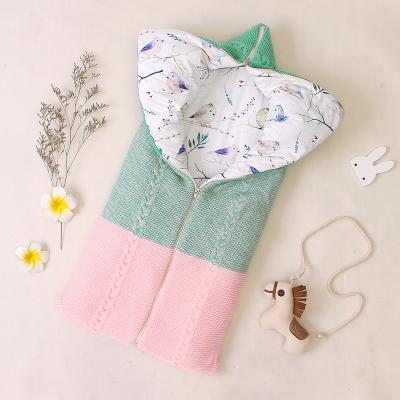 China Safety Breathable Newborn Warm Cozy Envelope Baby Sleeping Winter Baby Organic Sleeping Bag for sale