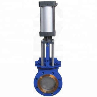 China General Pneumatic 6 Inch Stainless Steel Hook Knife Gate Valve Price for sale