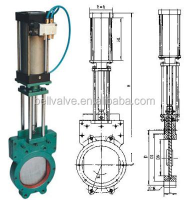 China Pneumatic cast iron casting sluic gate valve for sale