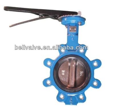 China PN10/16 flange wafer type hook type butterfly valve with pinless bell mark in Tianjin DN40-1600 (1 1/2