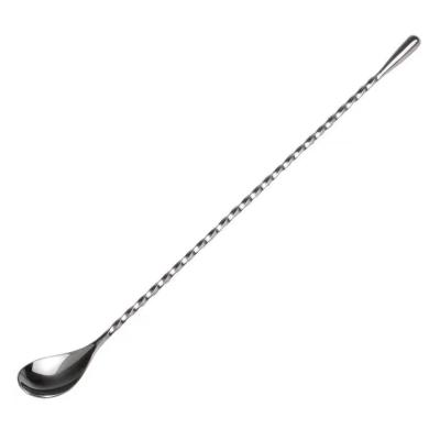 China Top Selling Disposable Stainless Steel Bar Spoon 27/30/33/40cm Cocktail Stick Bar Spoon for sale