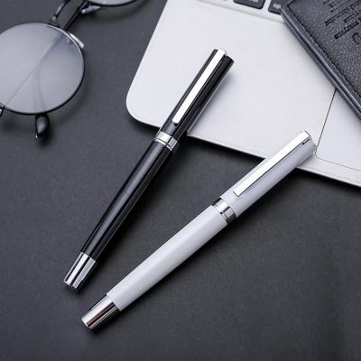 China Normal Wholesale White/Black Signature Pen Business Metal Roller Pen with Best Quality and Low Price for sale