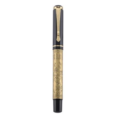 China Fluent Writing New Model Business Office Gift High Quality Cheap Metal Logo Luxury Fountain Pen Custom Made for sale