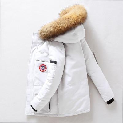 China Low price quality original Canada style men and women big waterproof fur collar plus size goose down jacket winter outdoor jackets for sale