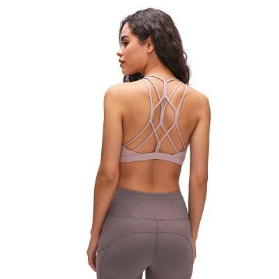 China Backless Sport Logo Comfortable Breathable Fitness Wear Ladies Fashion Sleeveless Plus Size Clothing Custom Yoga Tops for sale