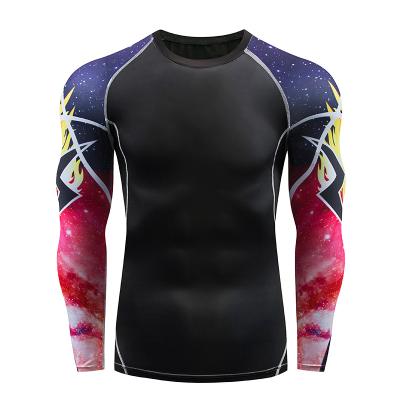 China Surfing Shirt UPF 50 Anti-UV Sublimation Printed Logo Rash Guard Mma Bjj Custom Surf Rashguard Long Sleeve Manufacturers OEM Rash+Guard for sale