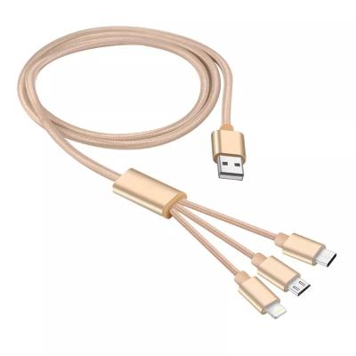 China COMPUTER Factory 3 In 1 USB Charging Fast Cable Micro USB Type C Cable for sale