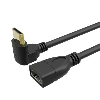 China COMPUTER 90 Degree Left Angle Mini HDMI Male To Female HDMI Adapter Cable Connector 15CM for sale