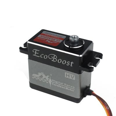 China JX CLS6322HV Servo Torque 21KG Large 180 Degree CNC Alum Shell Metal Gear Coreless Digital High Voltage Servo For RC Helicopter 40.5X20.2X40mm for sale