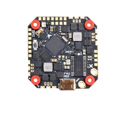 China JHEMCU Flight Controller GHF411AIO-ICM 40A F411 ICM42688P BLHELIS 40A 4in1 2-6S 25.5X25.5mm ESC for FPV Toothpick Channeled Drones GHF411AIO-ICM for sale