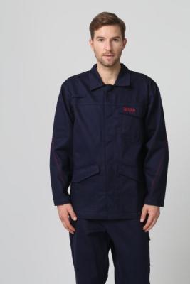 China chaqueta ignífuga del trabajo de la industria de soldadura de la tela de la tela cruzada 350gsm en venta