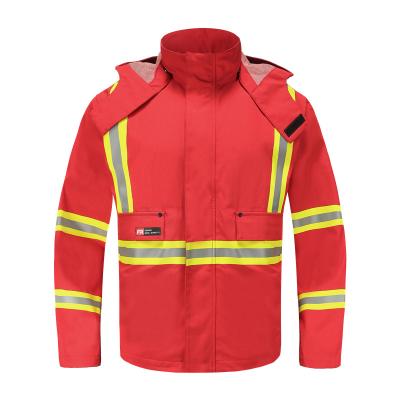 China Chaqueta ignífuga de la seguridad de la prueba de la lluvia EN11612, chaqueta resistente química líquida del trabajo en venta