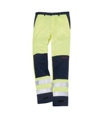 China Anti Static Mens Work Pants With Reflective Stripes , EN11611 Reflective Fr Clothing for sale