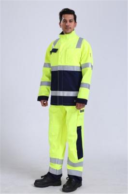 Китай Пламя EN20471 Hivis - куртка работы ткани retardant CVC, куртка людей отражательная продается