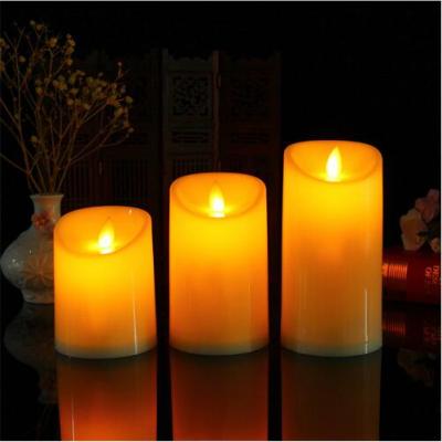 China Luxury Stylish Battery Operated Moving Flame LED Dancing Electronic Candle for sale