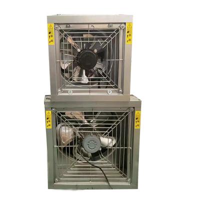 China Poultry Farms Commercial Poultry Fan Hammer Fan Ventilation Industrial Drop Exhaust Fans With Shutter for sale