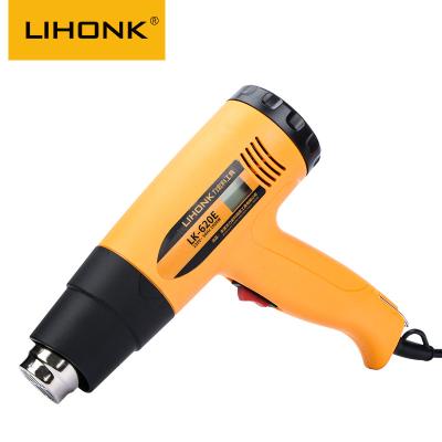 China LK-620E-1 2000W Various Temperature Digital Display Cool/Hot Air Blower Gun Heat Shrink Film Wrap Hot Tool For Craft Decoration for sale