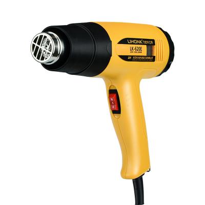 China Cool/Hot Adjustable Hot Air Temperature Pneumatic Gun with Digital Display 2000W Multi Function Air Wrap Tool Heat Fan LK-620E-A for sale