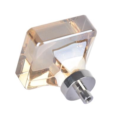 China American Style New Product Hardware Accessories Crystal Glass Door Handle Furniture Cabinet Knob for sale