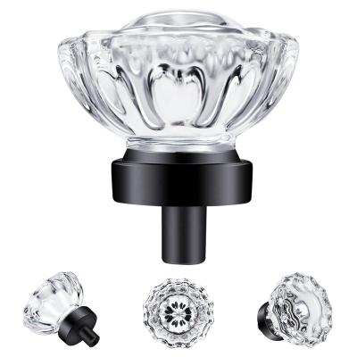 China Wholesale Modern Kitchen Steel Knob Modern Cabinet Accessories Handles Transparent Crystal Wardrobe Door Handle Knobs for sale